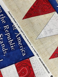 2/3 YD Cotton Panel - Pledge of Allegiance
