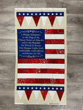 2/3 YD Cotton Panel - Pledge of Allegiance