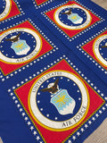 1 YD Cotton Panel - Seal of the United States Air Force