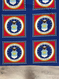 1 YD Cotton Panel - Seal of the United States Air Force