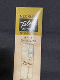 Zipper 18", 20" or 22" Nylon Coil Vintage - Various Shades of Brown or White