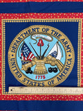 1 YD Cotton Panel - Seal of the United States Army