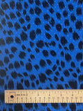 3 Polyester Micro Dot Jacquard Vintage - Royal Blue with Black "Spots"
