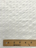 Cotton/Poly Seersucker - White