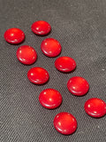 Buttons Plastic Set of 10 - Ombre Red