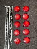 Buttons Plastic Set of 10 - Ombre Red