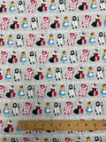 2020 Quilting Cotton - "Alica In WOnderland" Characters on Light Gray