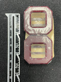 Buckle Plastic No-Sew Vintage - Maroon Squares