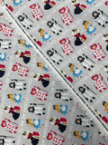 2020 Quilting Cotton - "Alica In WOnderland" Characters on Light Gray