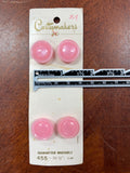 Button Plastic Set of 4 Vintage - Pearlescent Pink