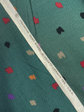 Quilting Cotton Vintage - Green Irregular Multicolored Dots