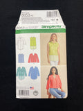 2016 Simplicity 8053 Sewing Pattern - Adult Tops FACTORY FOLDED