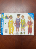 1999 Butterick 6099 Pattern - Child's Jumper, Romper, Jumpsuit and Iron-On Transfer FACTORY FOLDED