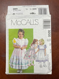 2001 McCall's 3200 Pattern - Childs Dress, Pinafore and Sash FACTORY FOLDED