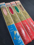Zipper 14" or 18" Polyester Coil Vintage - Pink, Red, Green, Geige