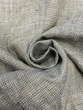 3 1/8 YD Cotton/Rayon - Beige, Black, Gray Micro Plaid