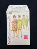 1960's Simplicity 4512 Sewing Pattern - Adult Dresses or Muu Muu