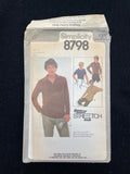 1978 Simplicity 8798 Sewing Pattern - Adult Knit Top