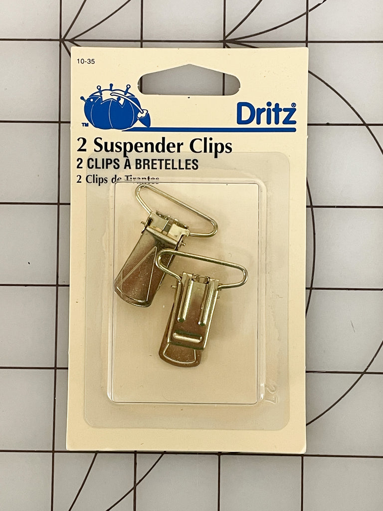 Metal Suspender Clips - Silver or Gold
