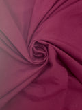 1 3/4 YD Polyester Peachskin - Burgundy