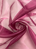 1 3/4 YD Polyester Organza - Burgundy