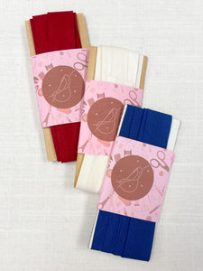 Bias Tape Bundle - Red, White and Blue