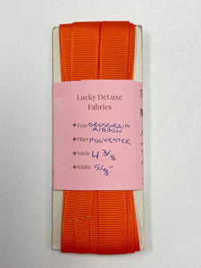 4 3/8 YD Polyester Grosgrain Ribbon - Orange