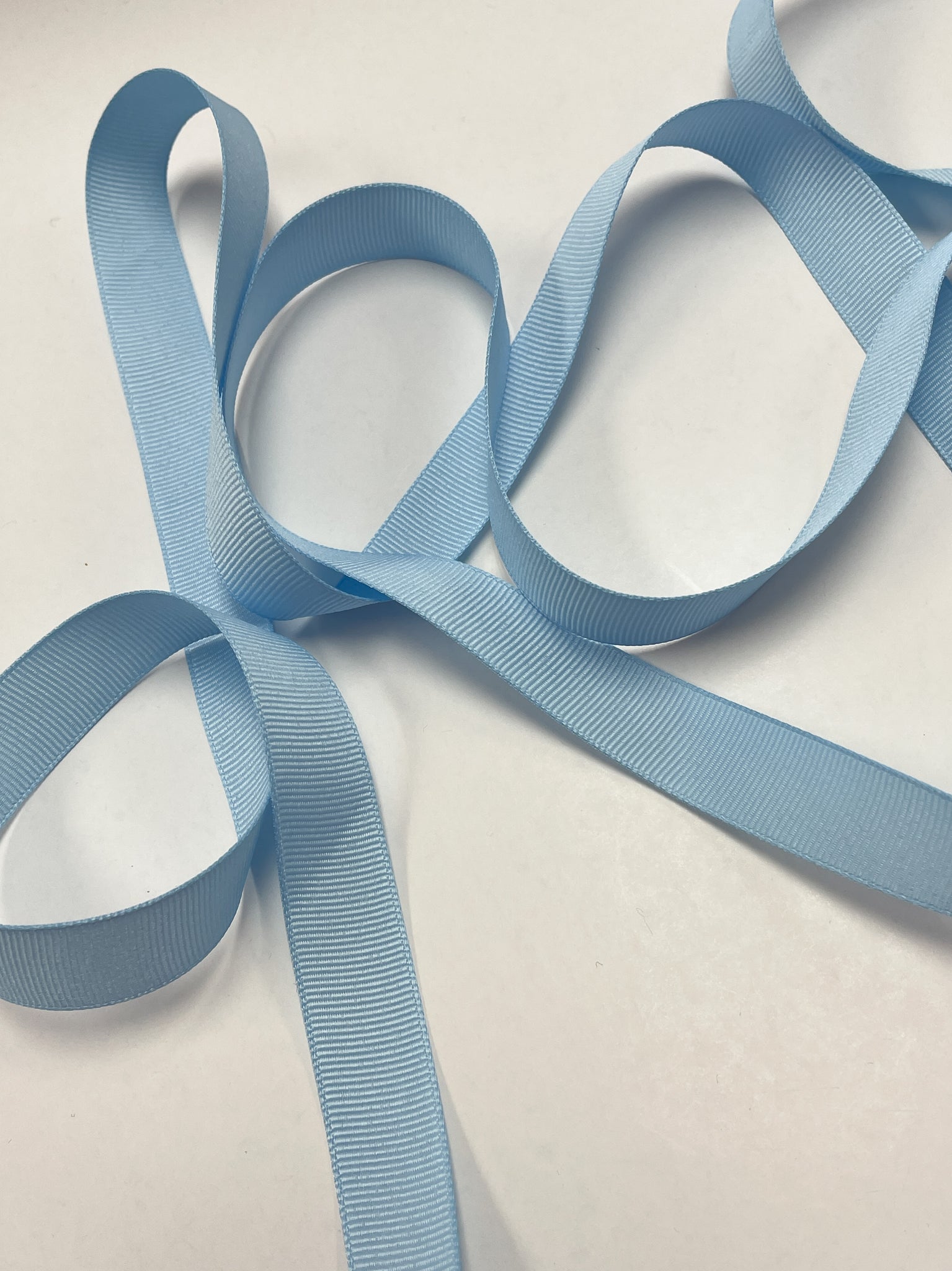 5 YD Polyester Grosgrain Ribbon - Light Blue
