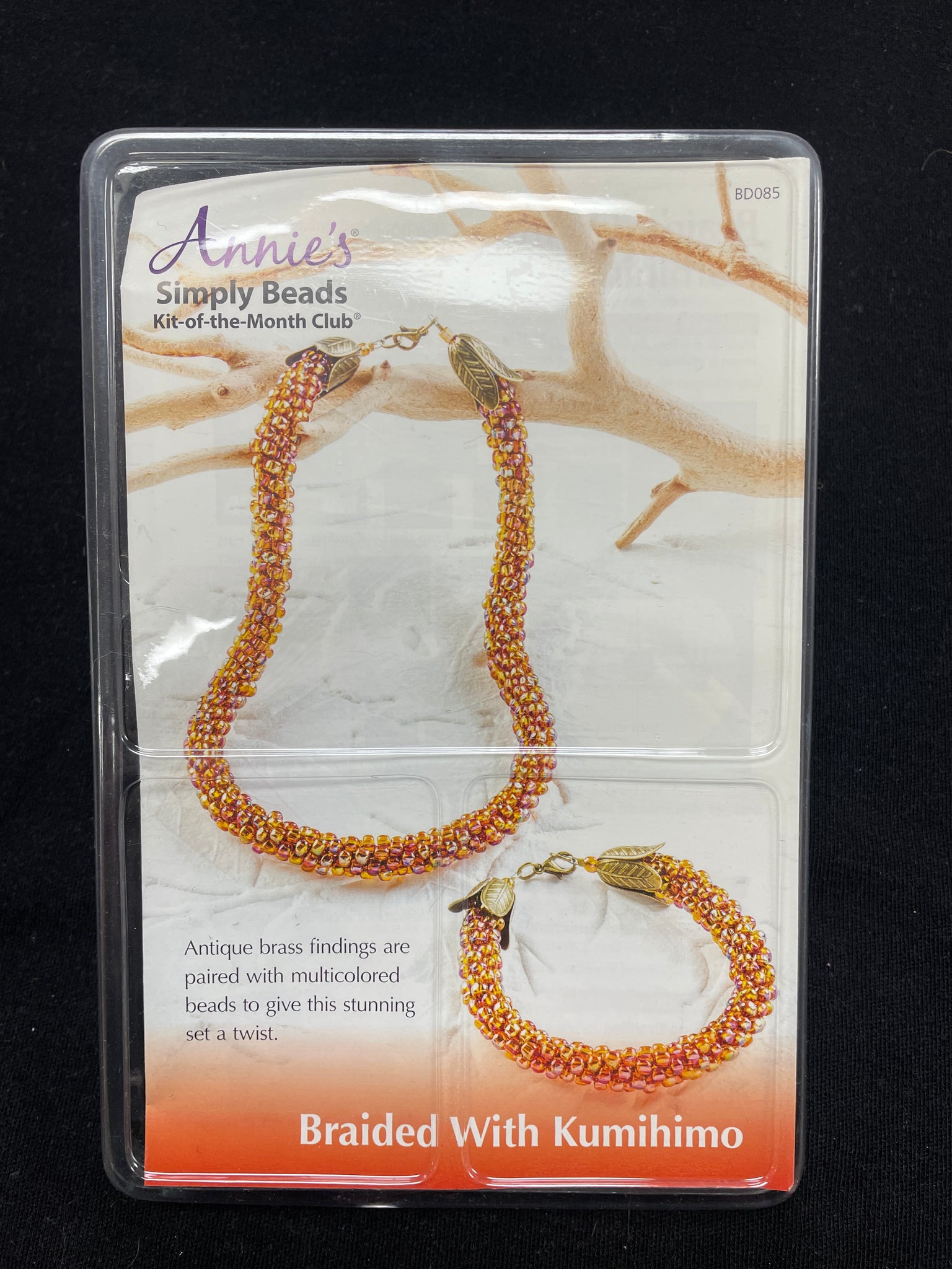 Annie's Simply Beads Kit of The Month Club BD085 - "Braided With Kumihimo"