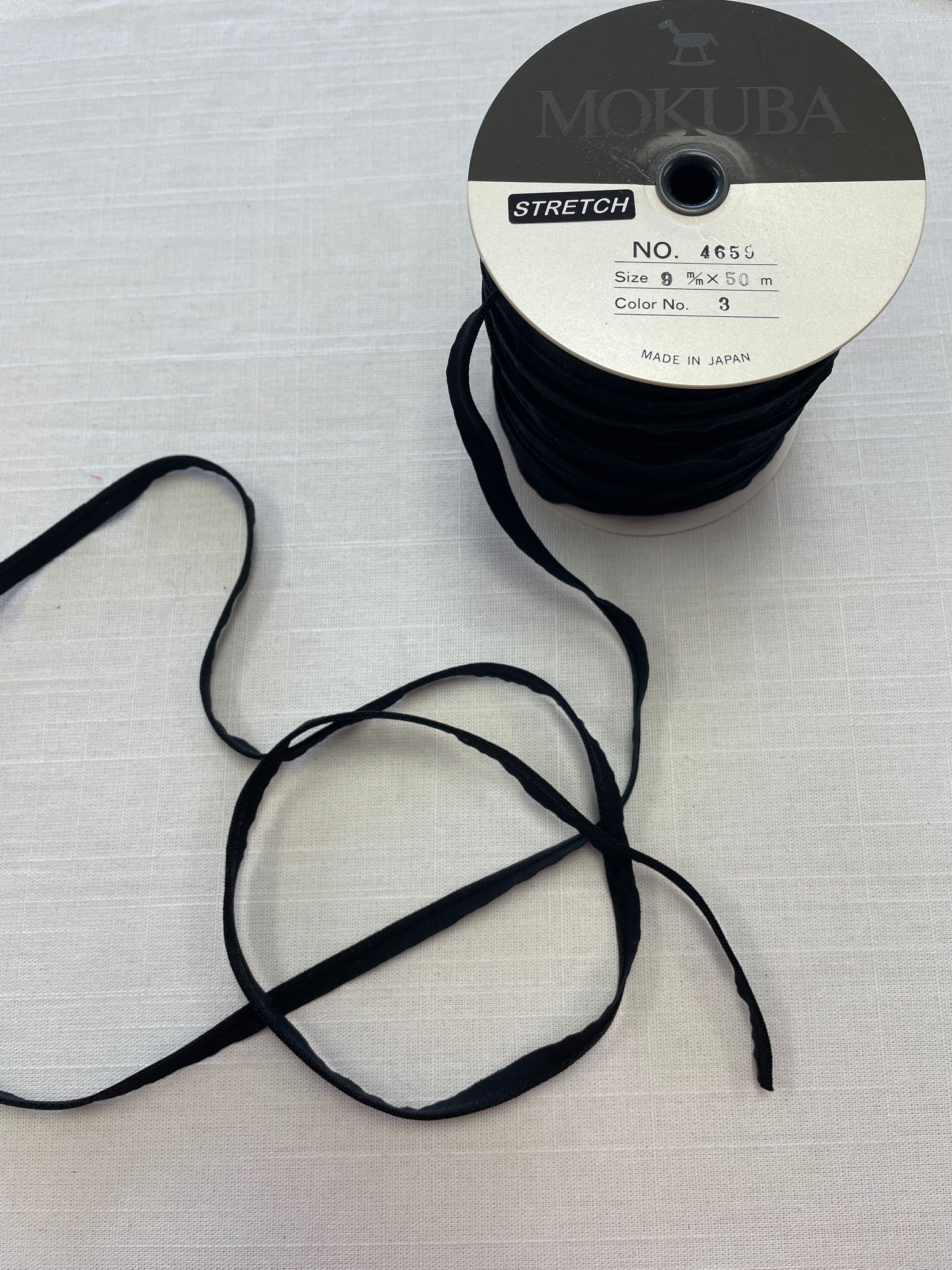 SALE Nylon Blend Stretch Piping - Black