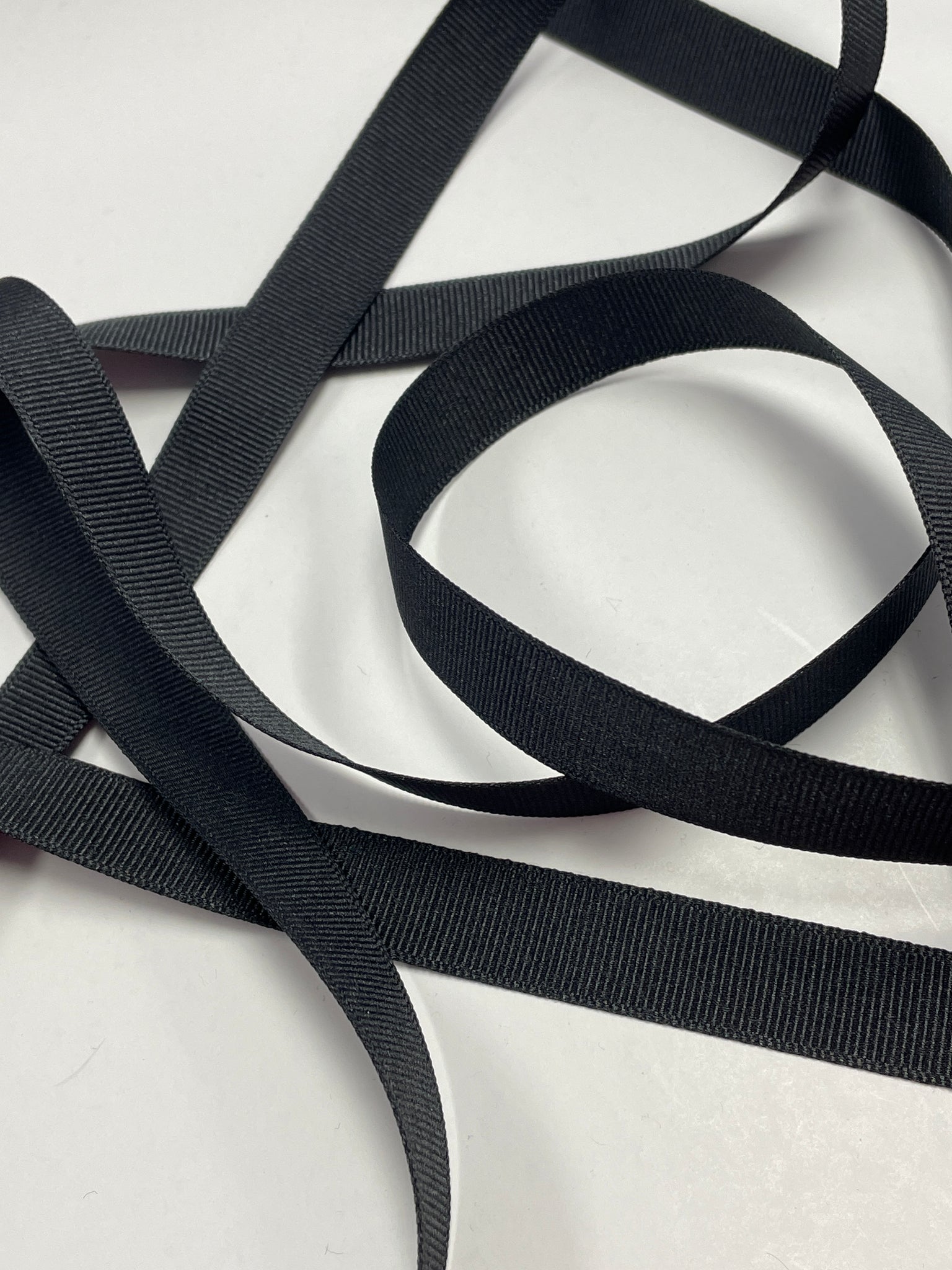 7 YD Polyester Grosgrain Ribbon - Black