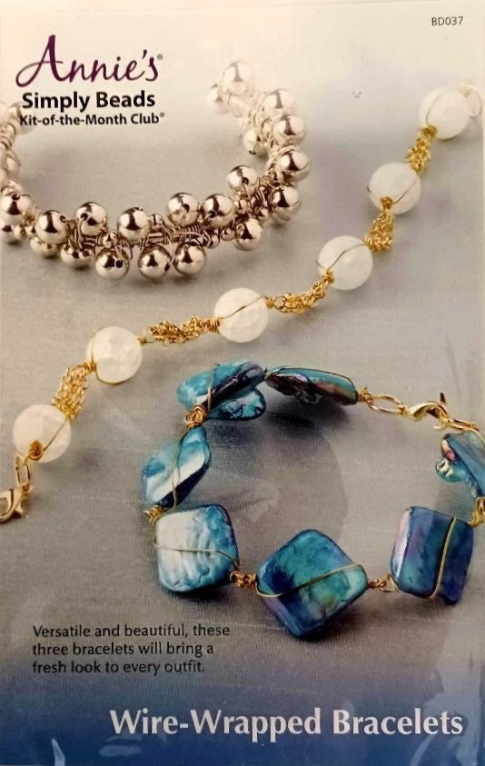 Annie's Simply Beads Kit of The Month Club BD 037 - "Wire-Wrapped Bracelets"