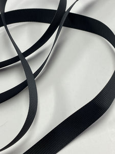 SALE 3 YD Polyester Grosgrain Ribbon - Black