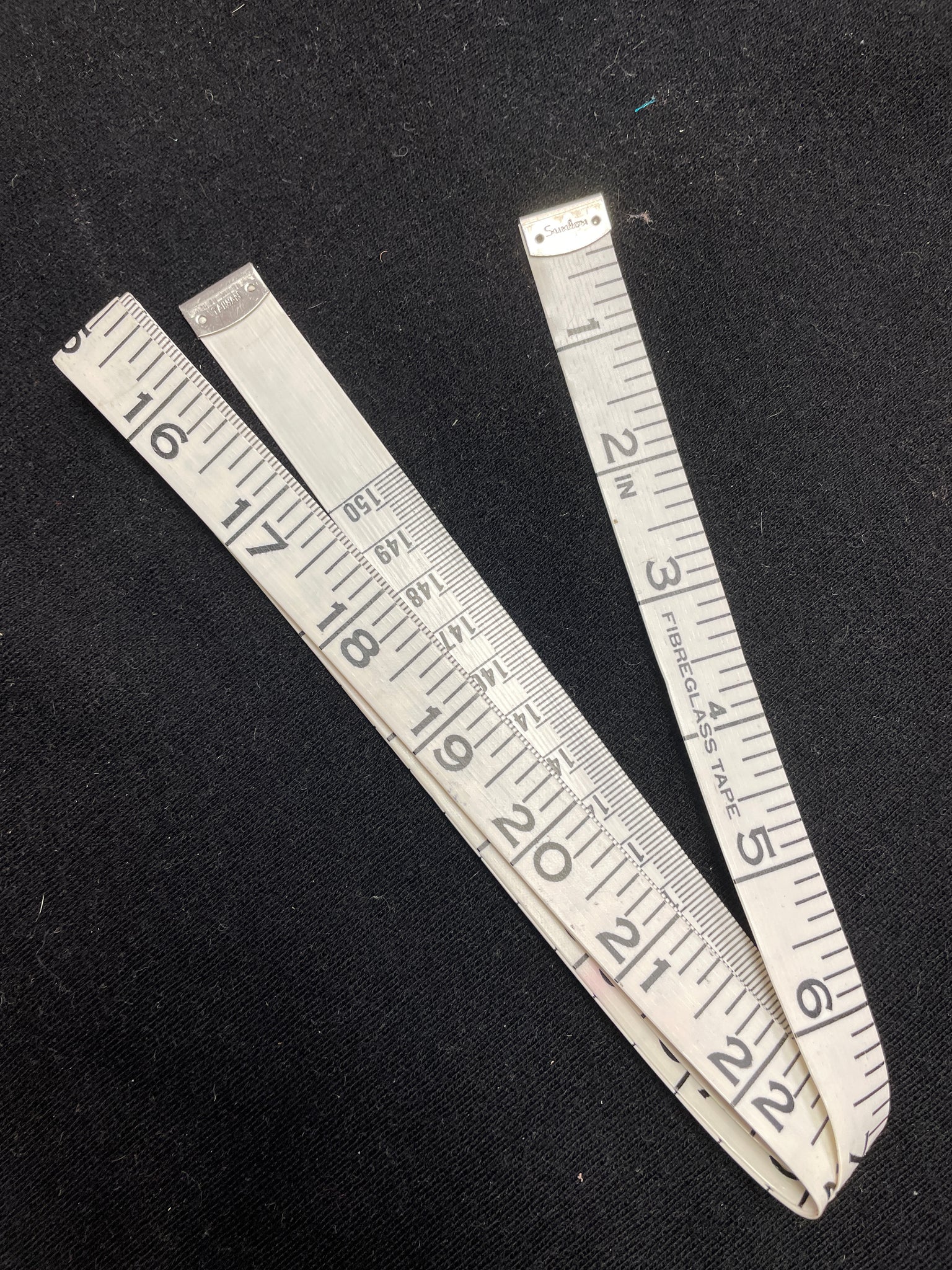 Tape Measure - White with Black