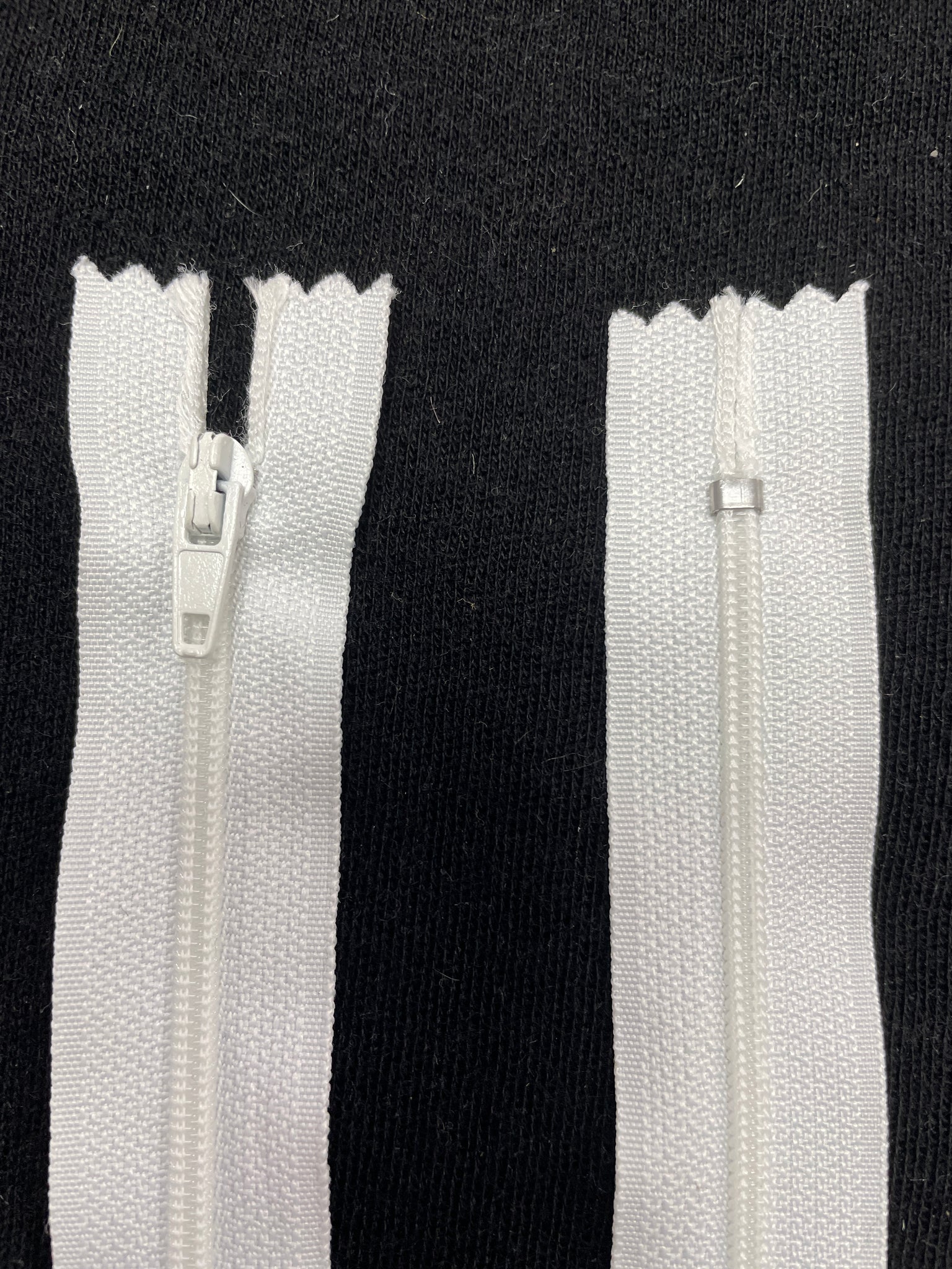 Zipper Coil 6" - White
