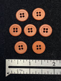 Buttons Plastic Set of 6, 7, or 8 - Green or Tan