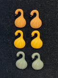 Buttons Plastic Set of 6 - Crookneck Squash