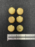 Buttons Fabric-Covered Metal Set 3 or 6 - Etched Brass