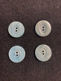 Button Plastic Set of 4 Vintage - Pearlescent Blue
