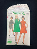 1967 Simplicity 7316 Sewing Pattern - Junior Dresses