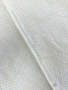 3 1/2 YD Cotton Flannel - Light Blue Polka Dots