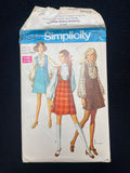 1969 Simplicity 8345 Sewing Pattern - Junior Jumper and Blouse