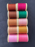 DMC Broder Cotton Machine Thread - Bundle of 10 Various Colors