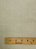2 1/4 YD Nylon Home Dec. Herringbone - Beige and Ecru