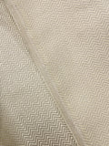 2 1/4 YD Nylon Home Dec. Herringbone - Beige and Ecru