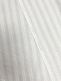 3 YD Quilting Cotton - Off White with Pale Gray Stripes and Polka Dots
