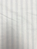 3 YD Quilting Cotton - Off White with Pale Gray Stripes and Polka Dots