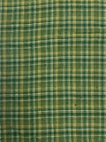 2 1/3 YD Cotton Flannel Yarn-Dyed Plaid - Greens, Golden Yellow and Off White