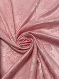 Polyester Floral Jacquard Vintage - Cotton Candy Pink