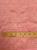 3 1/2 YD Cotton Blend Brushed French Terry Knit - Heather Salmon Orange with Metallic Gold Lurex